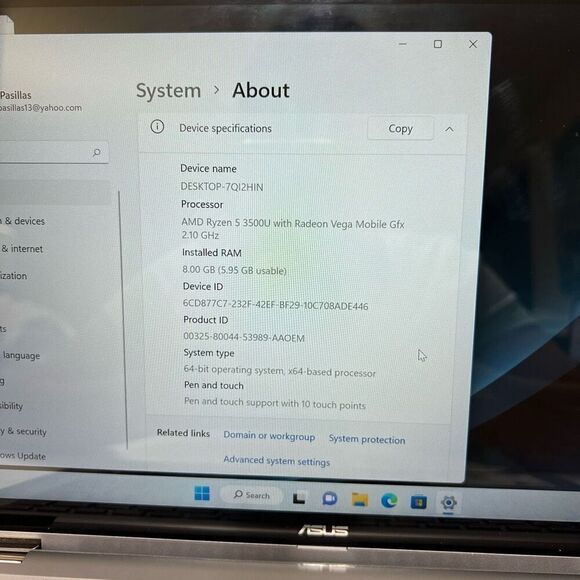 Asus Zenbook Q406DA Touchscreen Laptop - Picture 9 of 10